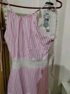 Striped Halter Dress brand new (with price tag)