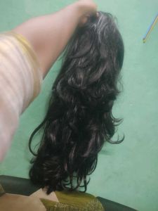 full head wing Silky Smooth Black/ brown Hair