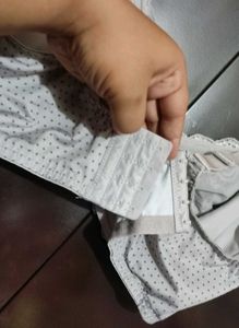 Grey Elegant Polka Dot Bra For 46 DD Bust