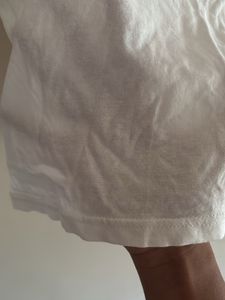 White Cropped Polo Top