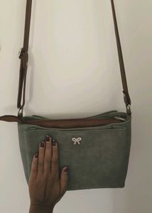 Stylish green Crossbody Bag