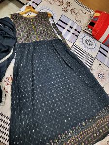 Price Drop on Grey Ethnic Gown