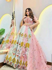 Stunning Embroidered Lehenga Choli Set