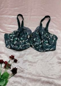 Floral Print Full Coverage Bra