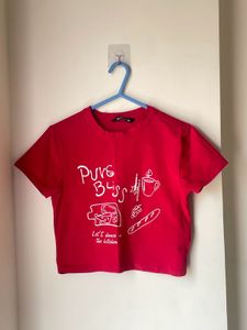 Red baby Tee