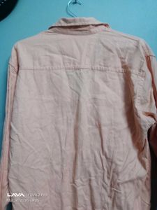 Men's Peach Casual Shirt