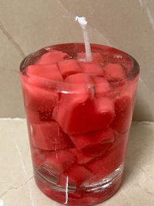 heart floating gel candle