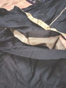 Black Golden Sequence Heavy Gown