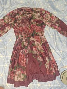 Boho Floral Print Midi Dress