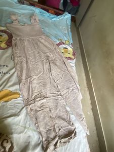Flowy Beige Jumpsuit