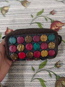 Boho Beaded Clutch Bag