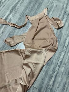 A- line backless dress