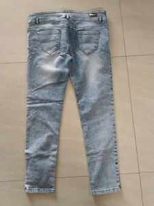 Acid Wash Distressed Jeans