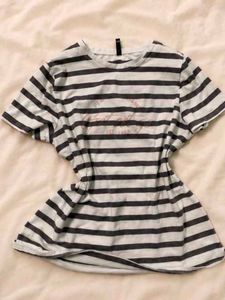 Striped aesthetic y2k oversized T-Shirt