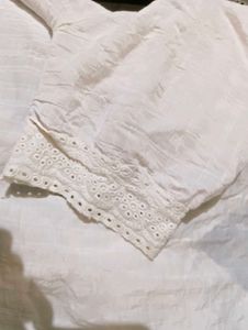 Charming Eyelet Ruffle Blouse