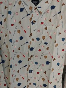 Boys' Patterned Button-Down Shirt