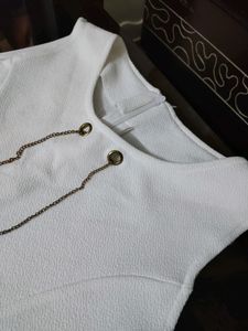 Women's white colored top-S Size
