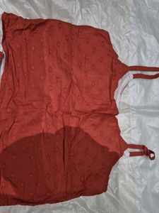 Cozy Cotton Pajama Set - Rust
