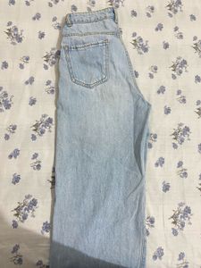 Light Wash Wide Leg Jeans