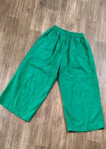 Green Elastic Waist Pants