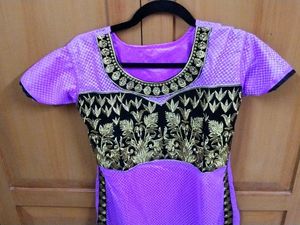 Purple Kurta with pant &amp; dupatta