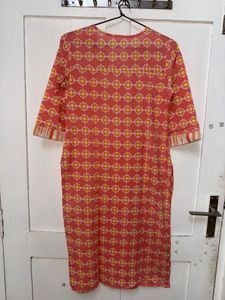 Stylish Printed Kurta with Embellishments