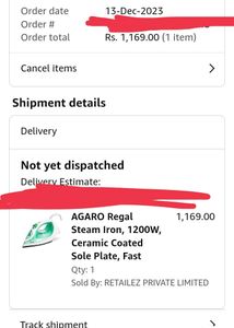 Agaro Steam Iron