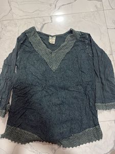 Boho Embroidered Tunic Top