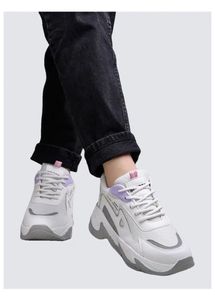 Stylish White Chunky Sneakers