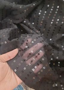 Embellished Black saree