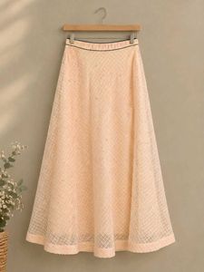 Elegant Peach Ethnic Skirt