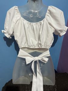 White Crop Top