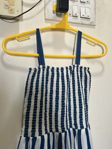 Striped Jumpsuit with Shrug for Women