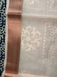 Baby Pink Organza Saree