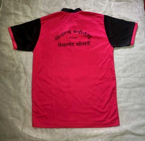 Men's Pink &amp; Black T-Shirt