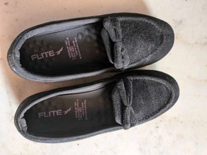 Flite Women's Black Moccasins