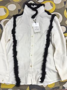 Chic White Fur Shirt