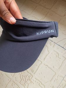 Decathlon Kiprun Adult Running Visor - Black (half