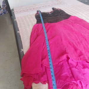 Stunning Pink party wear dress