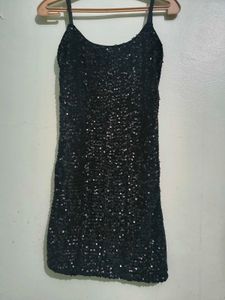 Sparkling Sequin Black Bodycone