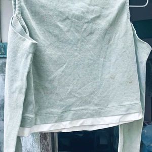 Cute Floral Cold Shoulder Top