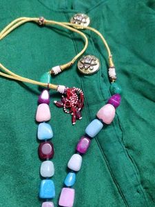 Bohemian Beaded Necklace &amp; Earring Set