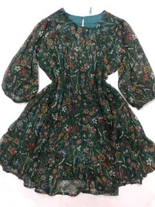 Boho Floral Print Dress