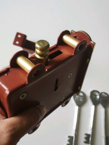 Vintage Door Lock Set with Keys