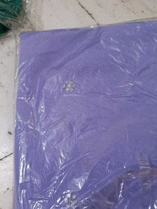 Elegant Lavender Embroidered Saree