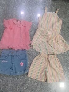 Girls Clothing Set - Top & Shorts