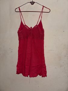 magenta Sleeveless Mini Dress