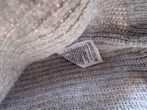 Men's Grey Two-Tone Knit Sweater