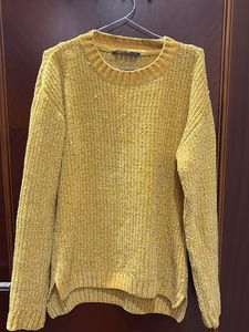 Mustard Knit Pullover Sweater
