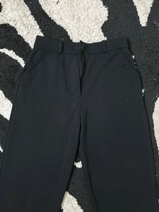 Classic Black Wide-Leg Trousers
